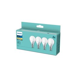 CONJUNTO 4x Lâmpada LED Philips P45 E14/5,5W/230V 2700K