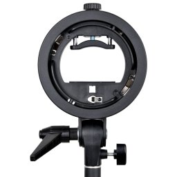 SUPORTE/ADAPTADOR PARA FLASH PORTATIL COM ENCAIXE ELINCHROM