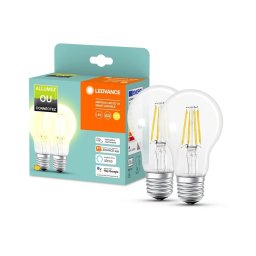 CONJUNTO 2x Lâmpada regulável LED SMART+ A60 E27/6W/230V 2700K - Ledvance