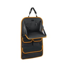 Organizador de carro com mesa 69,5x40,5 cm preto/laranja