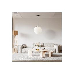 Searchlight 6088 - Candelabro suspenso ATOM 1xE27/60W/230V branco/preto