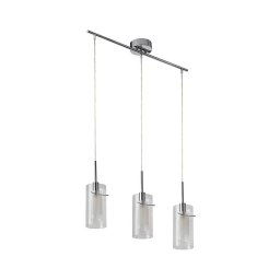 Searchlight 3303-3CC - Candelabro suspenso DUO 3xE14/60W/230V cromado brilhante