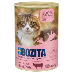 6x400g vaca Bozita comida húmida gatos