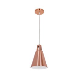 Klausen KL 6239 - Candelabro suspenso SHADE 1xE27/15W/230V cobre