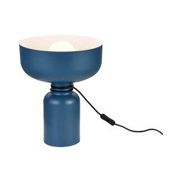 Klausen 108034 - Candeeiro de mesa ABEL 1xE27/11W/230V azul
