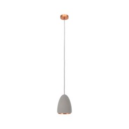Klausen 111041 - Candelabro suspenso CONCRETE 1xGU10/5W/230V cinzento/cobre