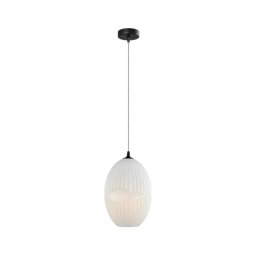Klausen 111030 - Candelabro suspenso ELLIPTIC 1xE27/11W/230V branco