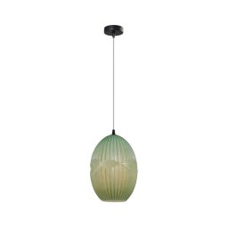 Klausen 111031 - Candelabro suspenso ELLIPTIC 1xE27/11W/230V verde