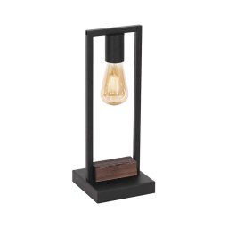 Klausen 108004 - Candeeiro de mesa HARD 1xE27/11W/230V madeira/preto