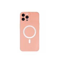 Capa Iphone 12 Pro Max Magsafe Silicone Rosa Claro