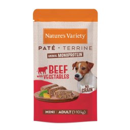 8x150g Paté No Grain Mini vaca Nature's Variety cães