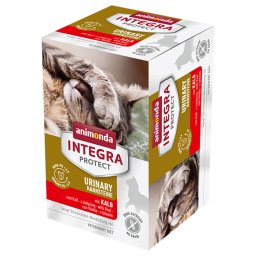 6x100g vitela Adult Urinary animonda Integra Protect comida húmida gatos