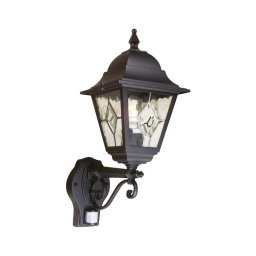 Elstead - Iluminação de parede exterior com sensor NORFOLK 1xE27/100W/230V IP43