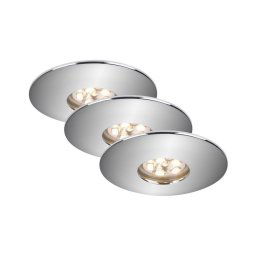 Briloner 7240-038 - CONJUNTO 3x Iluminação de casa de banho LED ATTACH LED/1,8W/230V IP44