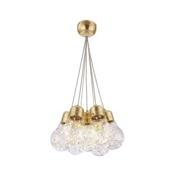 Klausen 142007 - Candelabro suspenso LED BULBS LED/30W/230V dourado