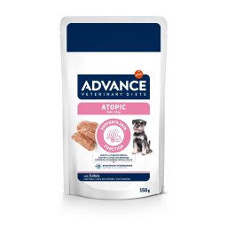 16x150g Dog Atopic Mini Advance Veterinary Diets comida húmida cães