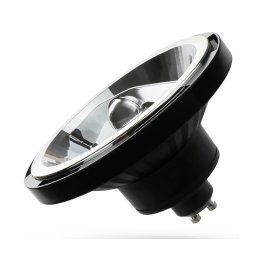 Lâmpada LED AR111 GU10/10W/230V 3000K 20° preto