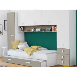 CAMA COM ARMÁRIO EM PONTE AREN