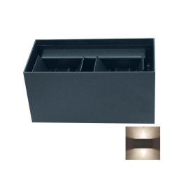 LED Iluminação de parede exterior LED/12W/230V IP54 preto