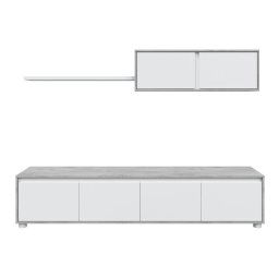 CONJUNTO DE MÓVEIS PARA SALA DE TV COM MÓDULO SUPERIOR KALK