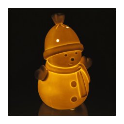Retlux - Decoração de Natal em porcelana LED LED/3xLR44 boneco de neve