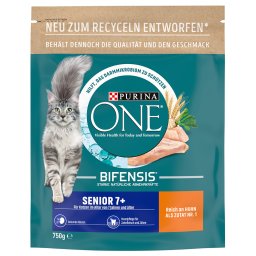 750g Senior 7+ PURINA ONE Bifensis ração gatos