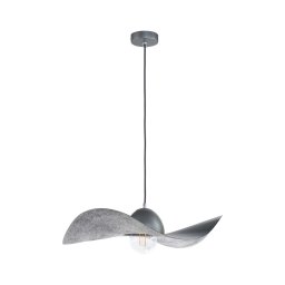 Candelabro suspenso KAPELLO 1xE27/60W/230V diâmetro 55 cm cinzento/prateado