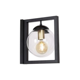 Klausen 101005 - Iluminação de parede REY 1xE27/7W/230V preto