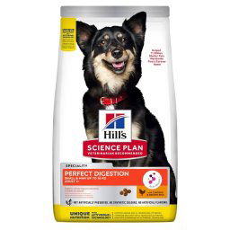 2x6kg Adult Small & Mini Breed Perfect Digestion Hill's Science Plan ração cães