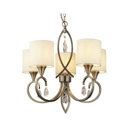 Searchlight 1605-5AB - Candelabro suspenso ALBERTO 5xE14/60W/230V