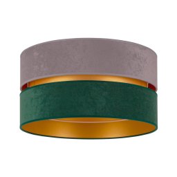 Duolla - Iluminação de teto DUO 1xE27/15W/230V diâmetro 40 cm cinzento/verde/dourado