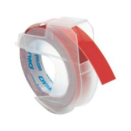 Fita Gravacao Dymo 09mmx3m Vermelho/ Branco (898150)
