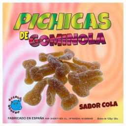 Goma de Pénis Sabor a Cola, caixa de 125gr