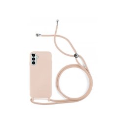 Capa Samsung Galaxy A13 4G (Samsung A135) Silicone SOFT LITE com Cordão Rosa
