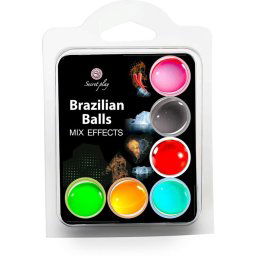 Bolas Explosivas 6 Efeitos - Lubrificante Sensual de Alta Performance