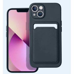 Capa Forcell Card preta para iPhone 13