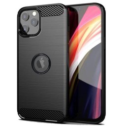 Capa Forcell Carbon preta para iPhone 13 Pro