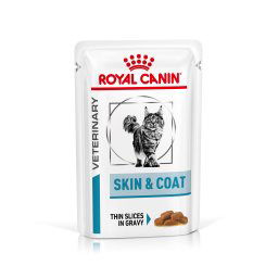 12x85g Skin & Coat Royal Canin Veterinary saquetas gatos