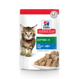12x85g Kitten Hill's peixe comida húmida gatos