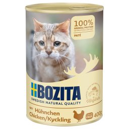 6x400g frango Bozita comida húmida gatos