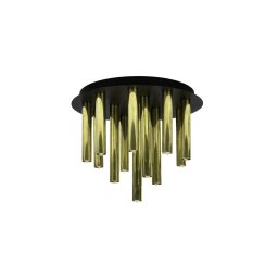 Markslöjd 108504 - Iluminação de teto GOCCE 13xG9/10W/230V dourado/preto