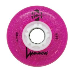 LUMINOUS WHEEL 80mm/85A Pink Glitter (4-Pack)