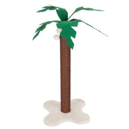 Palmeira poste arranhador castanho/creme gatos