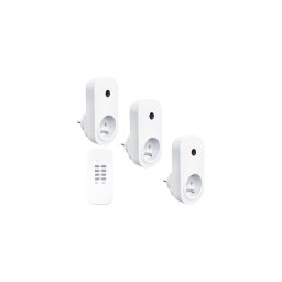 Solight DY09 − CONJUNTO 3x Tomadas controladas remotamente + CR