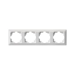 Moldura para interruptores 4P branco