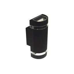 Iluminação de parede exterior KORTEK 2×GU10/30W/230V IP44 Preta