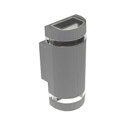 Iluminação de parede exterior KORTEK 2xGU10/30W/230V IP44 cinzento