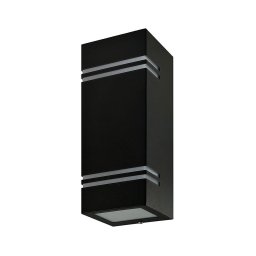 Iluminação de parede exterior QUAZAR7 2xGU10/11W/230V IP44 preta