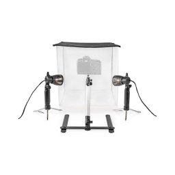 Nedis SKT010WT - Estúdio de Fotografia Portátil LED 2xGU10/5W/230V