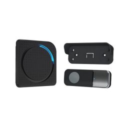 Solight 1L67B - Campainha Sem Fios Plug-in 230V IP56 preto